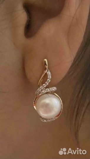 Золотые серьги 585 пробы