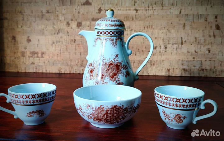 Сервиз кофейный Kahla гдр СССР фарфор