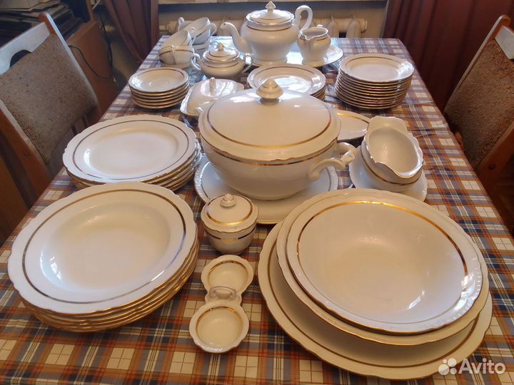 Сервиз столово-чайный, Чехословакия, 6 персон