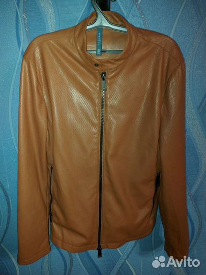 Кожаная куртка zara men оригинал