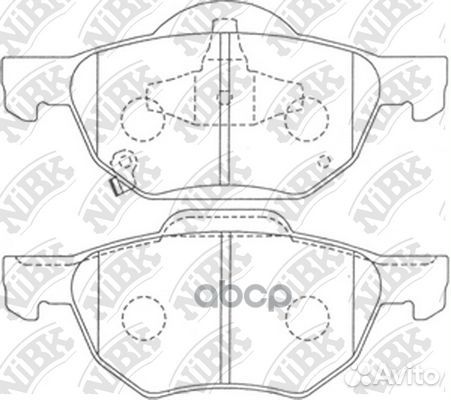 Колодки тормозные honda accord 2.0/2.2/2.4 03