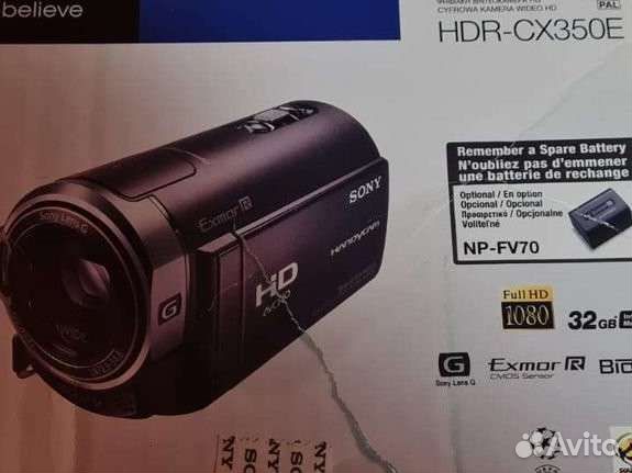 Видеокамера sony hdr cx350e