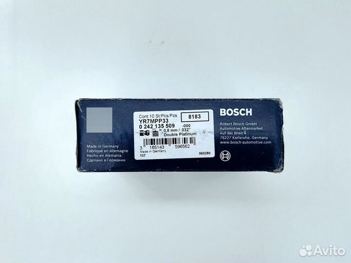 Свечи зажигания Bosch 0242135509