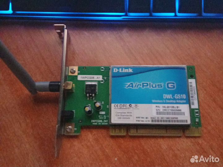 Wi Fi адаптер d link dwl-g510