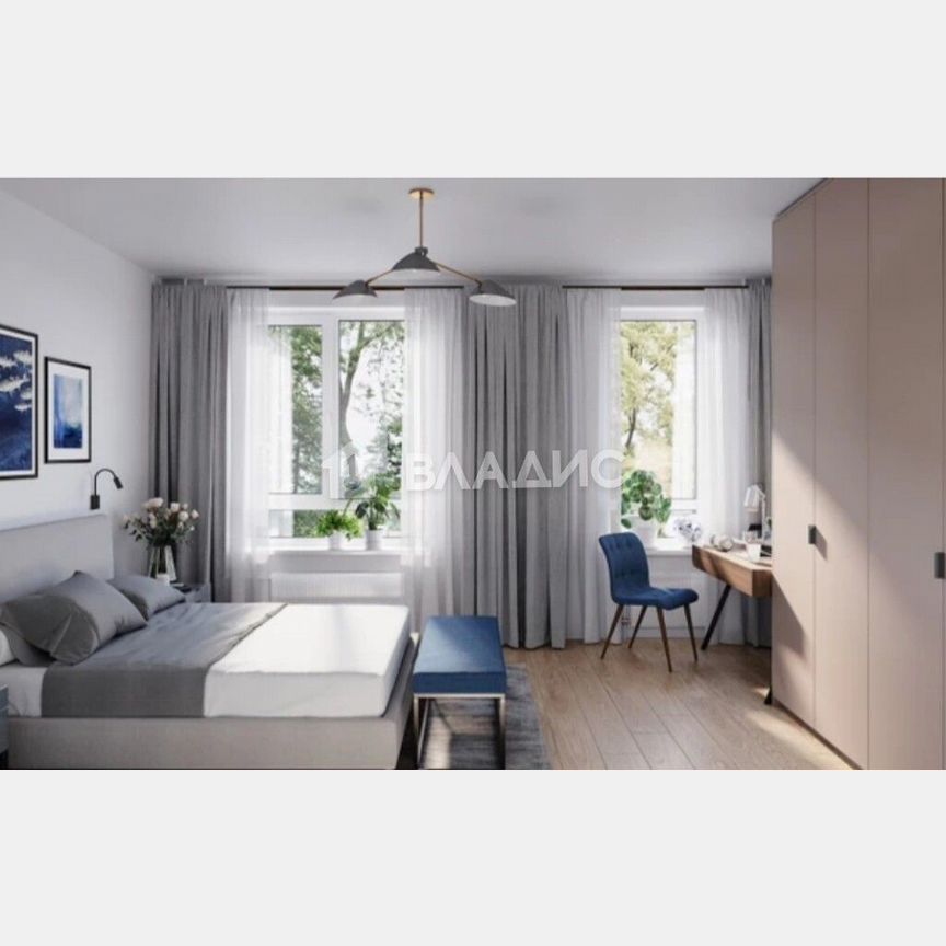 2-к. квартира, 53 м², 17/24 эт.