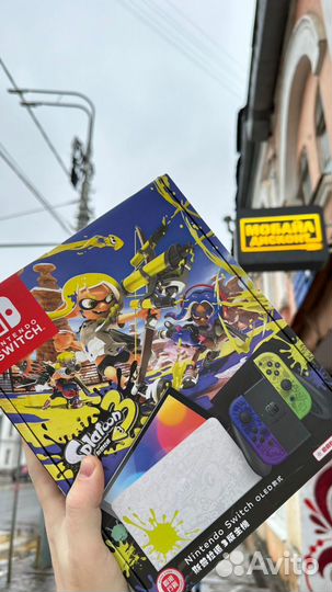 Nintendo switch oled Splatoon 3 edition прошитая