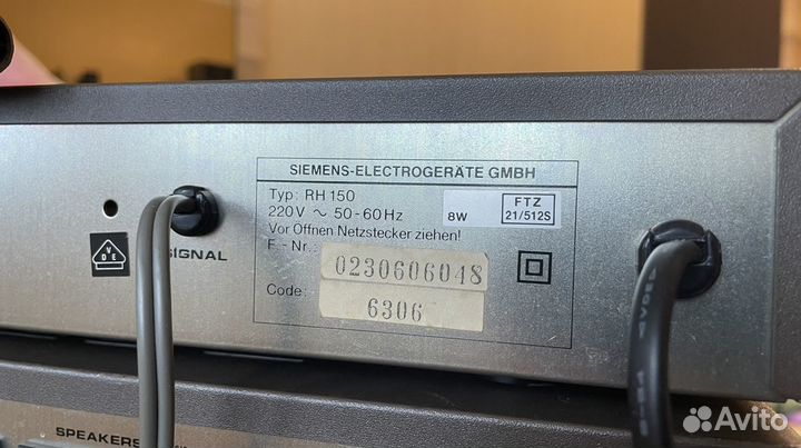 Дека усилитель тюнер Siemens раритет
