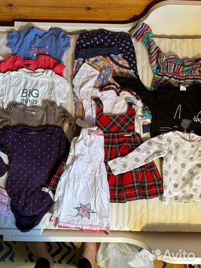 Детская одежда для девочек 80 пакетом