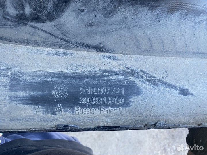 Бампер задний Volkswagen tiguan 2016