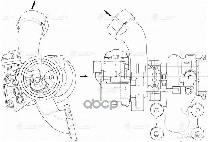 Турбокомпрессор VW Golf (13) /Polo (10) 1.4T