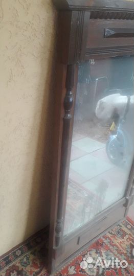 Зеркало настенное старинное дубовое