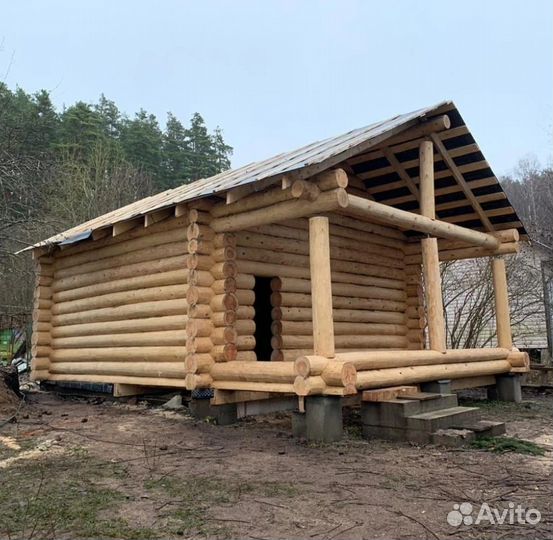 Сруб бани