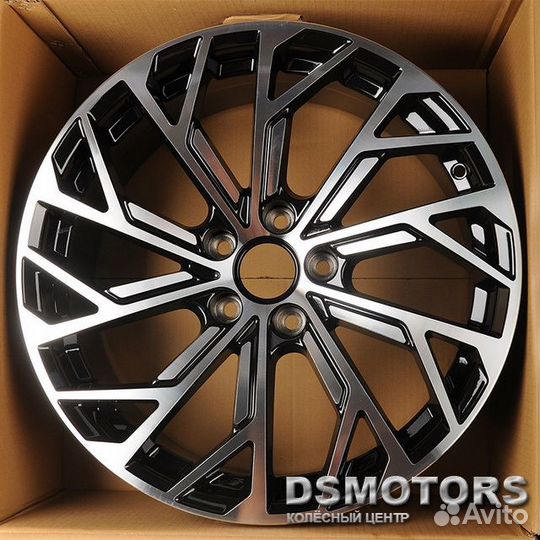 Диски H960D 8/18 5x112 ET35 d66.5 black machine fa