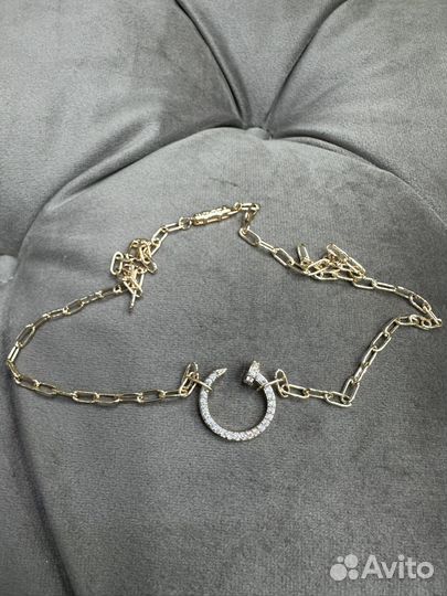 Cartier колье gold гвоздь