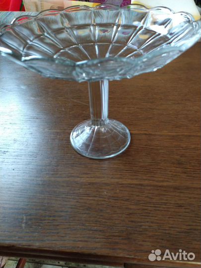 Ваза для фруктов на ножке СССР