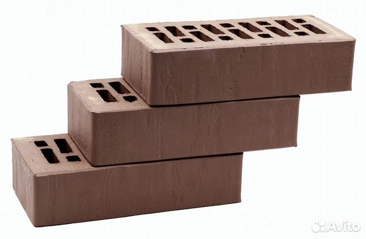 Кирпич облицовочный коричневый