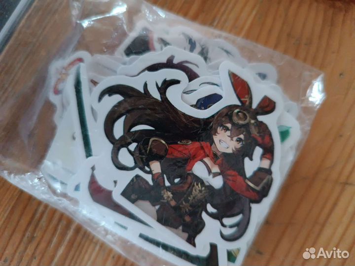 Наклейки по геншин импакт, genshin impact пакетом