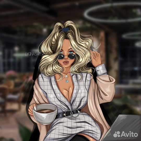 Логотипы иллюстрации эскизы портреты визитки