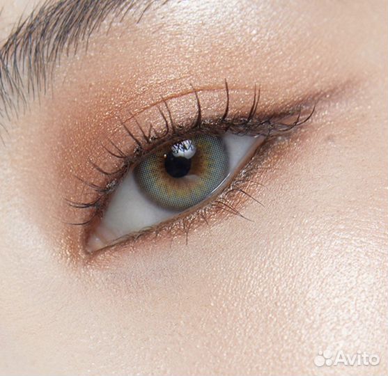 Корейские цветные линзы olens scandi aqua -1,75