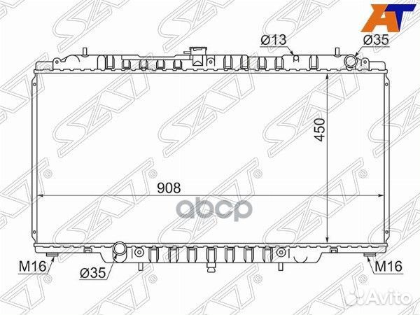 Радиатор Nissan Patrol 97-10 NS000Y61-D Sat