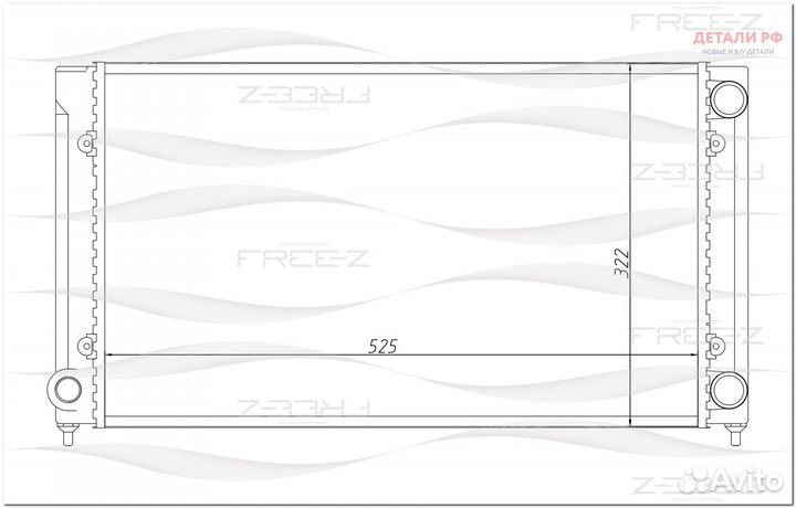 Радиатор\ VW Passat 92 free-Z KK0199