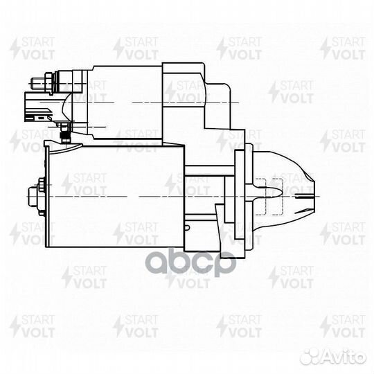 Стартер для а/м Toyota Auris E15 (07) /Verso (0