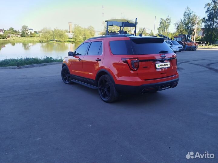 Ford Explorer 3.5 AT, 2018, битый, 108 000 км