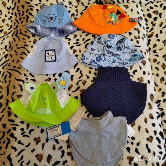 Шапки детские для мальчиков разные новые