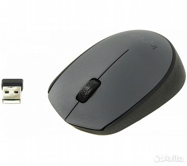 Беспроводная мышь Logitech M170, серый