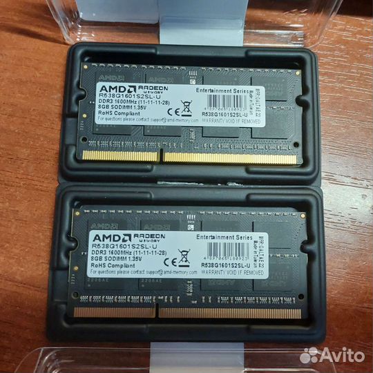 16GB DDR3L sodimm 8GB x 2 Оперативная память