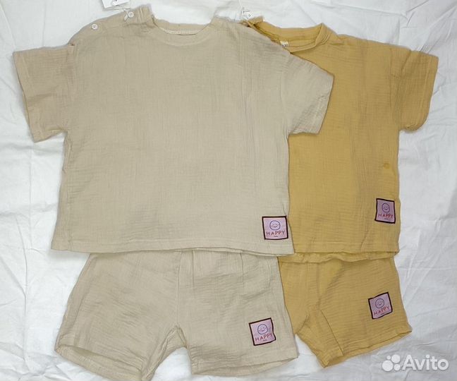 Муслиновый детский костюм 128