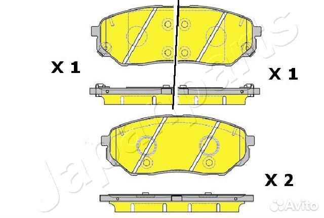 Колодки тормозные передние Japanparts, PAK30AF