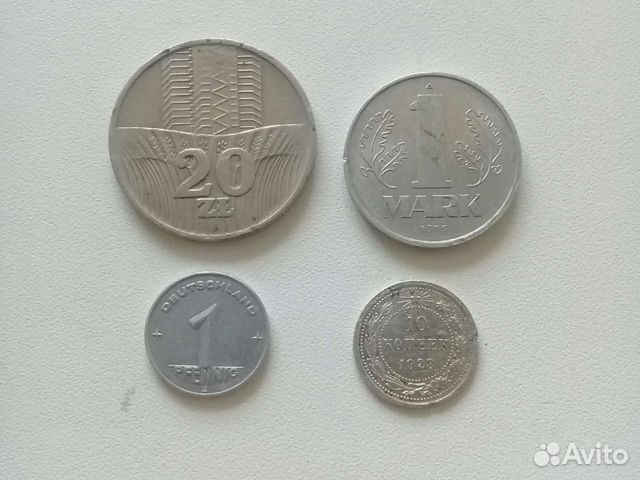 Монеты гдр, Польши, РСФСР