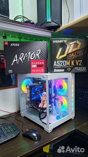 Игровой пк Ryzen 5 5500 /RX 570/GTX 1660/RTX 2060