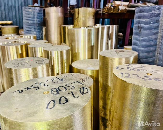 Бронза. Бронзовый пруток 30мм браж 9-4