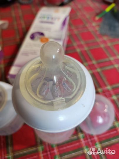 Бутылочки avent natural