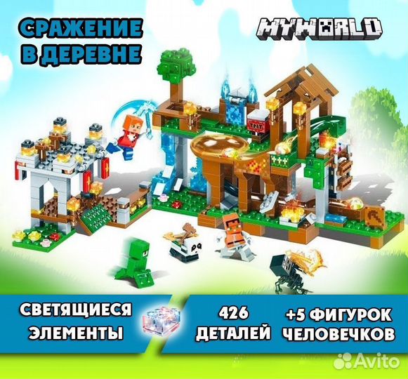 Конструктор Майнкрафт / Аналог Лего