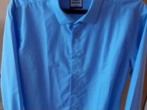 Рубашка мужская голубая L(48-50)
