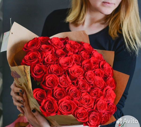 51 роза Эквадор Премиум Бесплатная доставка