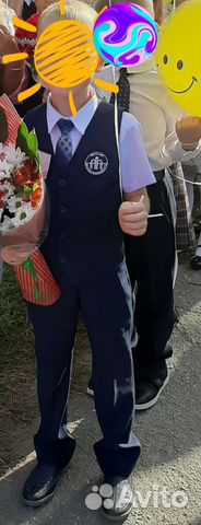 Школьный костюм для мальчика 128 синий