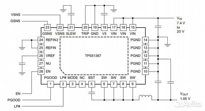 Микросхема TPS51367