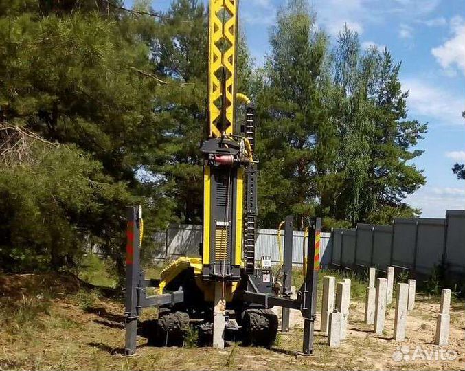 Фундамент на сваях. Забивные сваи