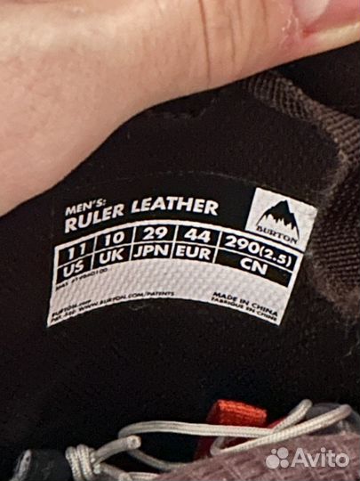 Сноубордические ботинки burton 44