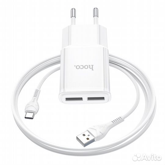 Зарядное устройство hoco C88A Star 2*USB + Кабель