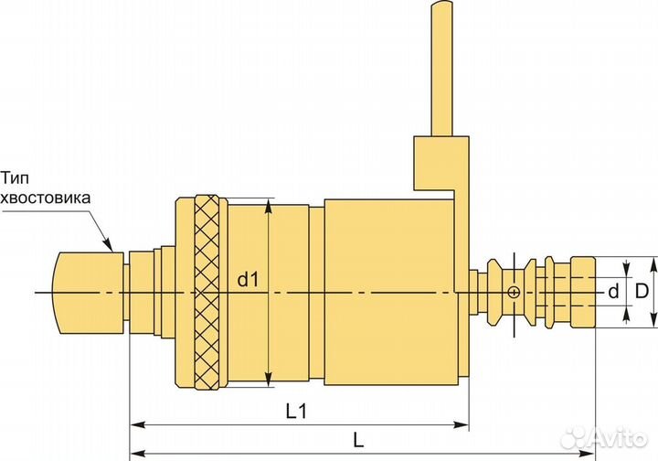 Реверсивный резьбонарезной патрон J4612 (М5-М12)