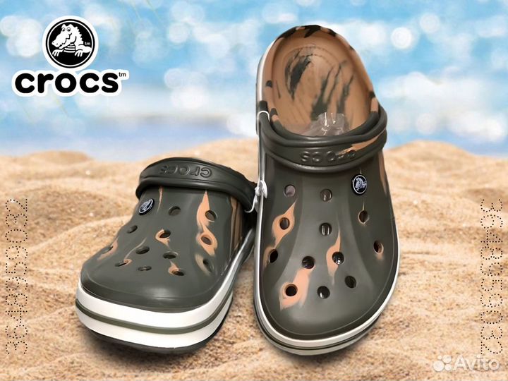 Crocs сабо мужские Gradient (хаки)