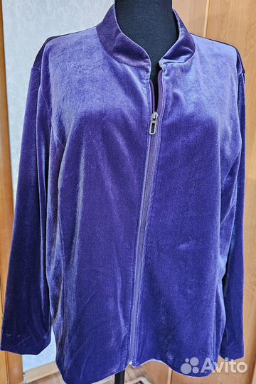 Бархатная курточка женская 52-54разм