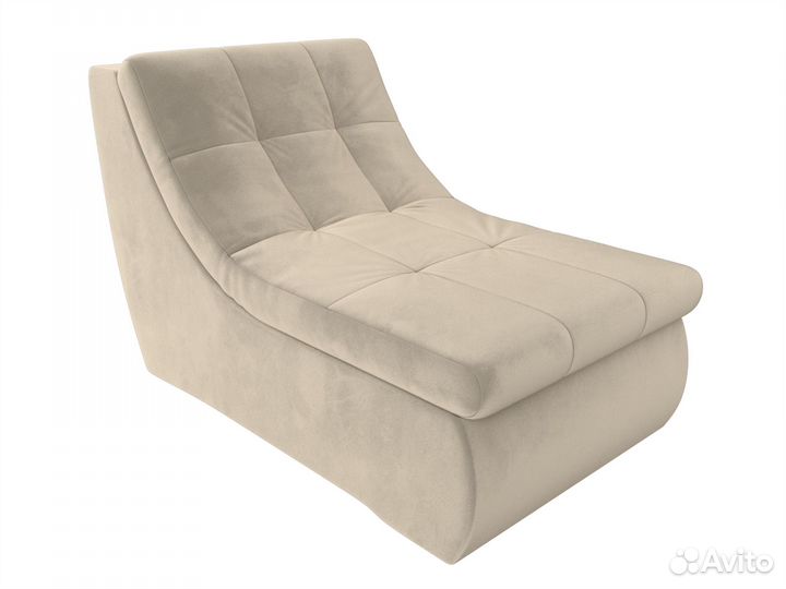 Модуль Холидей кресло, микровельвет, бежевый