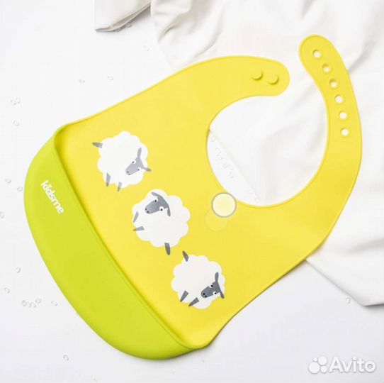 Слюнявчик нагрудник силиконовый