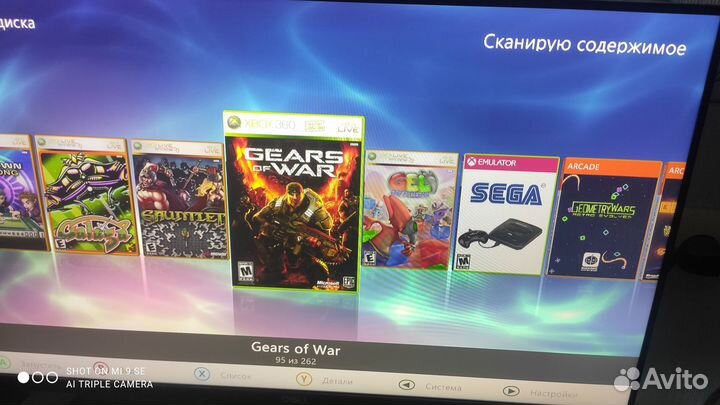 Xbox 360 прошитый freeboot, 260 игр, 2 джойстика